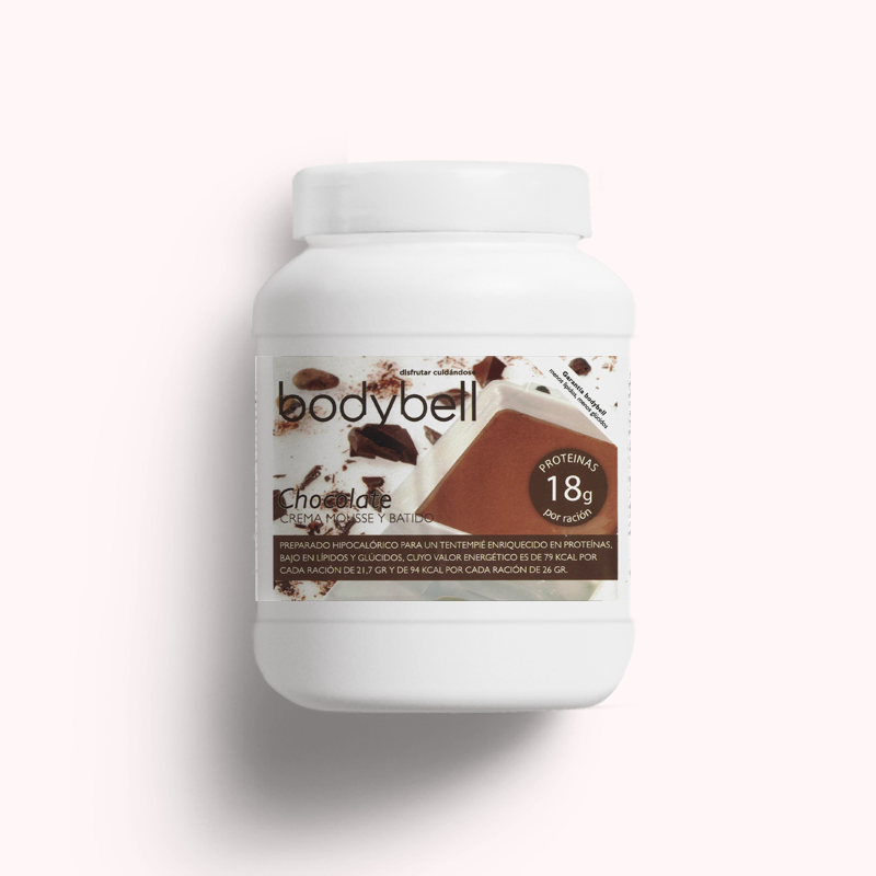 Bote crema, mousse y batido sabor Chocolate
