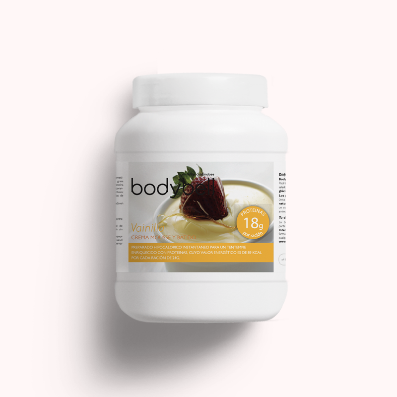 Bote crema, mousse y batido sabor Vainilla